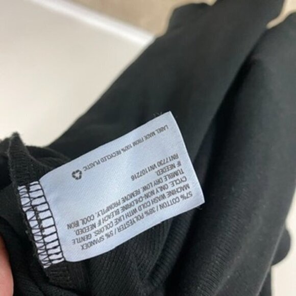 The Nines by HATCH Maternity Black Ribbed Long Sleeve Midi Dress Size Large - Picture 6 of 8